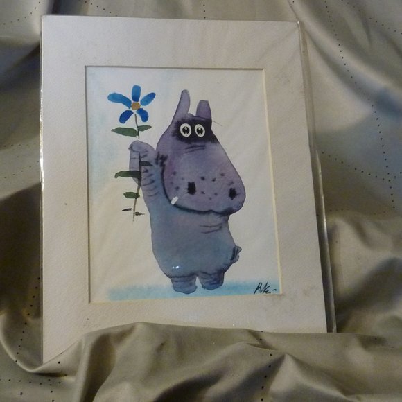 Litho Animals Horse , Hippo , Mouse ,Cow, Cartoons - Picture 3 of 8